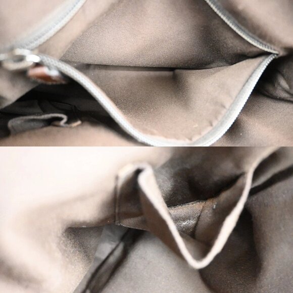 GUCCI Logo GG Pattern Crossbody Shoulder Bag Canvas Leather Brown SHW - Picture 15 of 16